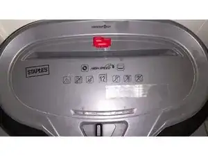 Staples 12 sheet shredder - Auto does not work but reverse does