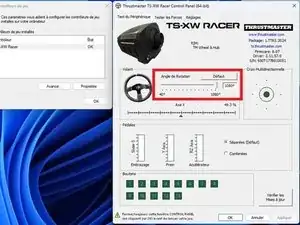 Recentering Thrustmaster TS XW
