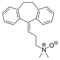 Skeletal formula of amitriptylinoxide