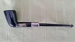 Asbestos pipe for tobacco smoking from Belgium, with inscription "Real asbestos best quality"