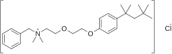 Kekulé, skeletal formula of benzethonium chloride