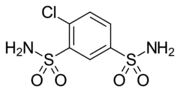 Skeletal formula of clofenamide