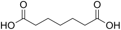 Skeletal formula of pimelic acid
