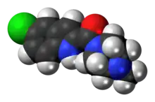 Ball-and-stick model of the JNJ-7777120 molecule