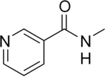 Skeletal formula of nicotinyl methylamide