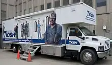 A mobile clinic used to screen coal miners at risk of black lung disease