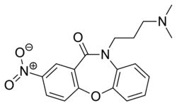 Chemical structure of Nitroxazepine