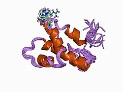 1cfa: SOLUTION STRUCTURE OF A SEMI-SYNTHETIC C5A RECEPTOR ANTAGONIST AT PH 5.2, 303K, NMR, 20 STRUCTURES