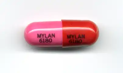An 80&nbsp;mg capsule of extended-release propranolol