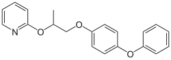 Chemical structure of pyriproxyfen