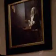 A Woman Holding a Balance