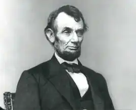 A photograph of Lincoln taken in the 1860s