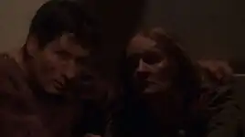 Beck as a sick Akaali (left)