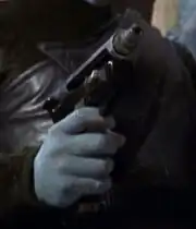 Andorian hand held energy pistol