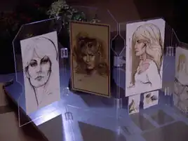 Paintings of Ariana, done by Wyatt Miller