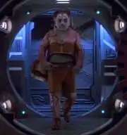 Ashrock departing his ship