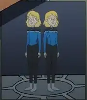 Barbara Brinson and a transporter clone