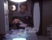 Bashir with test tubes