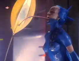 Blue butterfly dancer