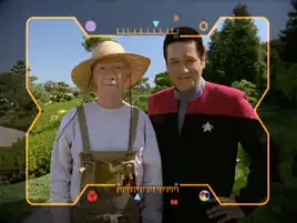 Boothby and Chakotay holophoto