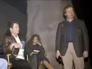 Bran Ferren with William Shatner on the Sha-Ka-Ree set