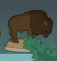 A model of a buffalo