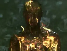 ... as a burning individual