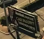 Car injury billboard