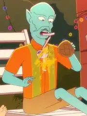 Cerritos Benzite command ensign, Hawaiian shirt