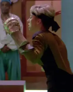 ...as stunt double for Denise Crosby in "Code of Honor"