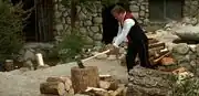 Chopping wood