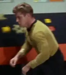 ... as stunt double for William Shatner in "Court Martial"