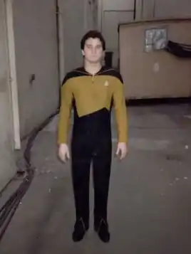 Campise in his Starfleet uniform