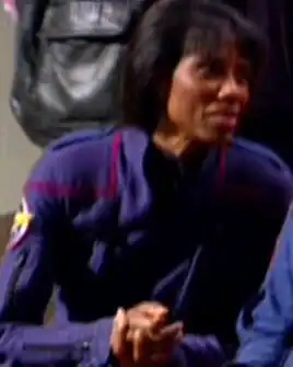 On set for "These Are the Voyages..."