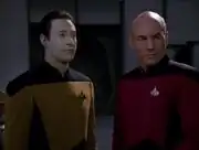 Data and Jean-Luc Picard, 2367