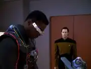 Data decides to help La Forge