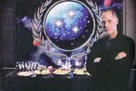 Archer with his painting seen in Generations, 1994