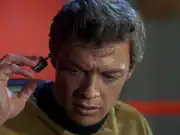 Dave Bailey listens to navigation beam