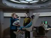 Delivery room on USS Enterprise-D