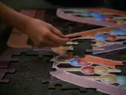 Double helix jigsaw puzzle