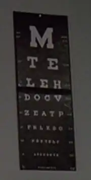 Eye chart