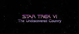 Title card for Star Trek VI: The Undiscovered Country