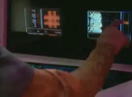 Johnson as photo double for Russ in "Caretaker"