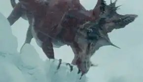 A hengrauggi attacking James Kirk