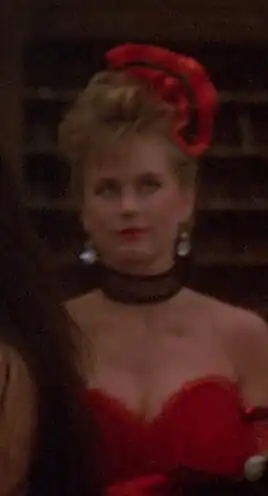 ...as a cocktail waitress