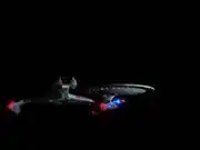 IKS Bortas escorts Enterprise-D