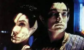 Shea with Iggy Pop on set for "The Magnificent Ferengi"