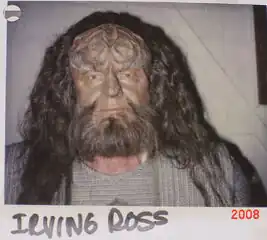 Ross on a continuity Polaroid for "Birthright, Part II"