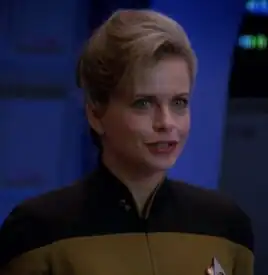 ...as Lt. jg Jenna D'Sora