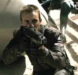 Corporal Kelly defending the away team